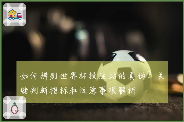 如何辨别世界杯投注站的真伪？关键判断指标和注意事项解析