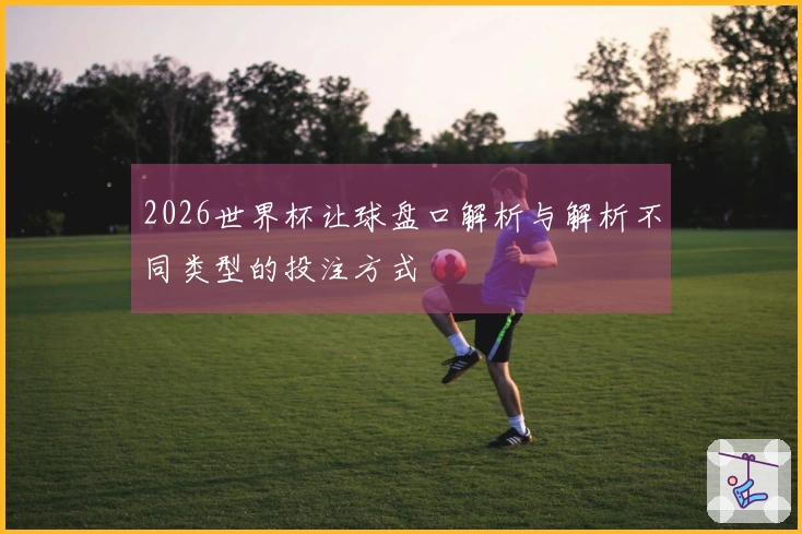 2026世界杯让球盘口解析与解析不同类型的投注方式